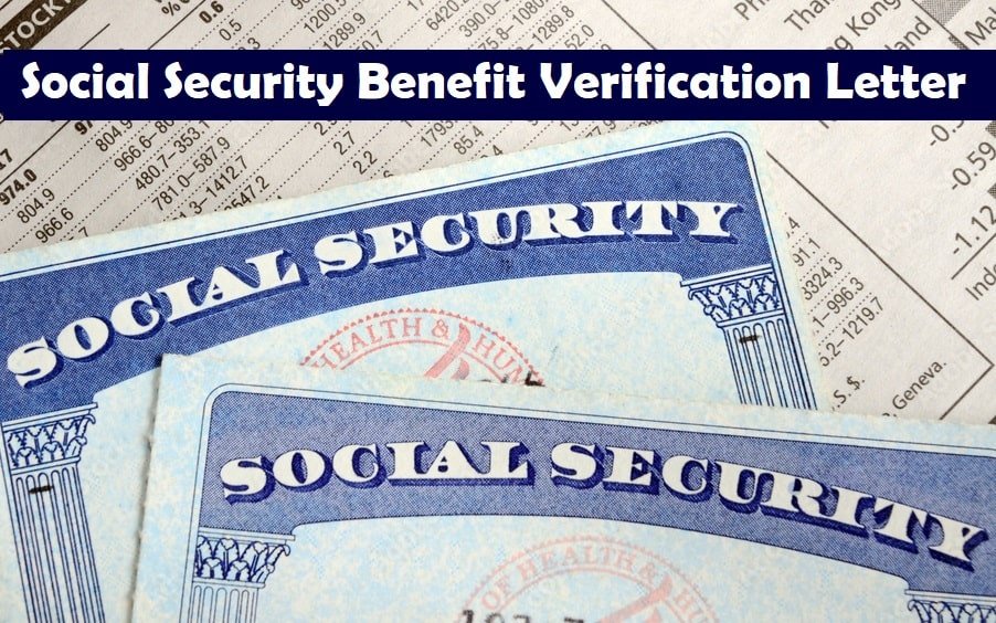 Social Security Benefit Verification Letter Social Security Benefit Verification Letter